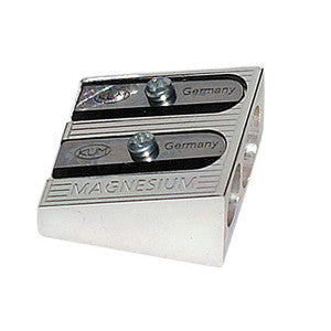Magnesium Wedge Double Hole Sharpener 410